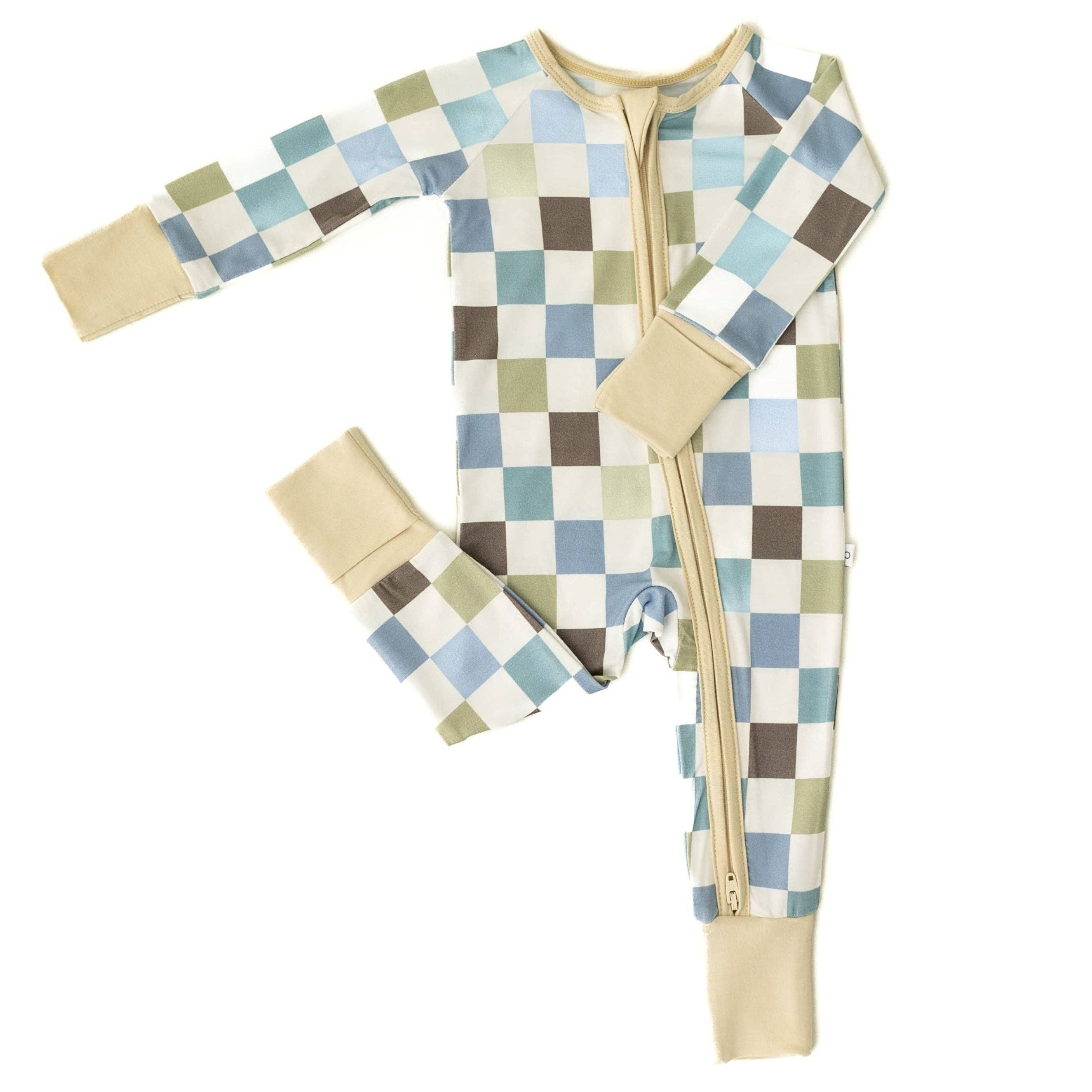 Bamboo Sleeper in Luxe Checker – Timeless & Soft
