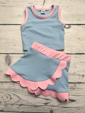 Sky Blue Active Scallop Set