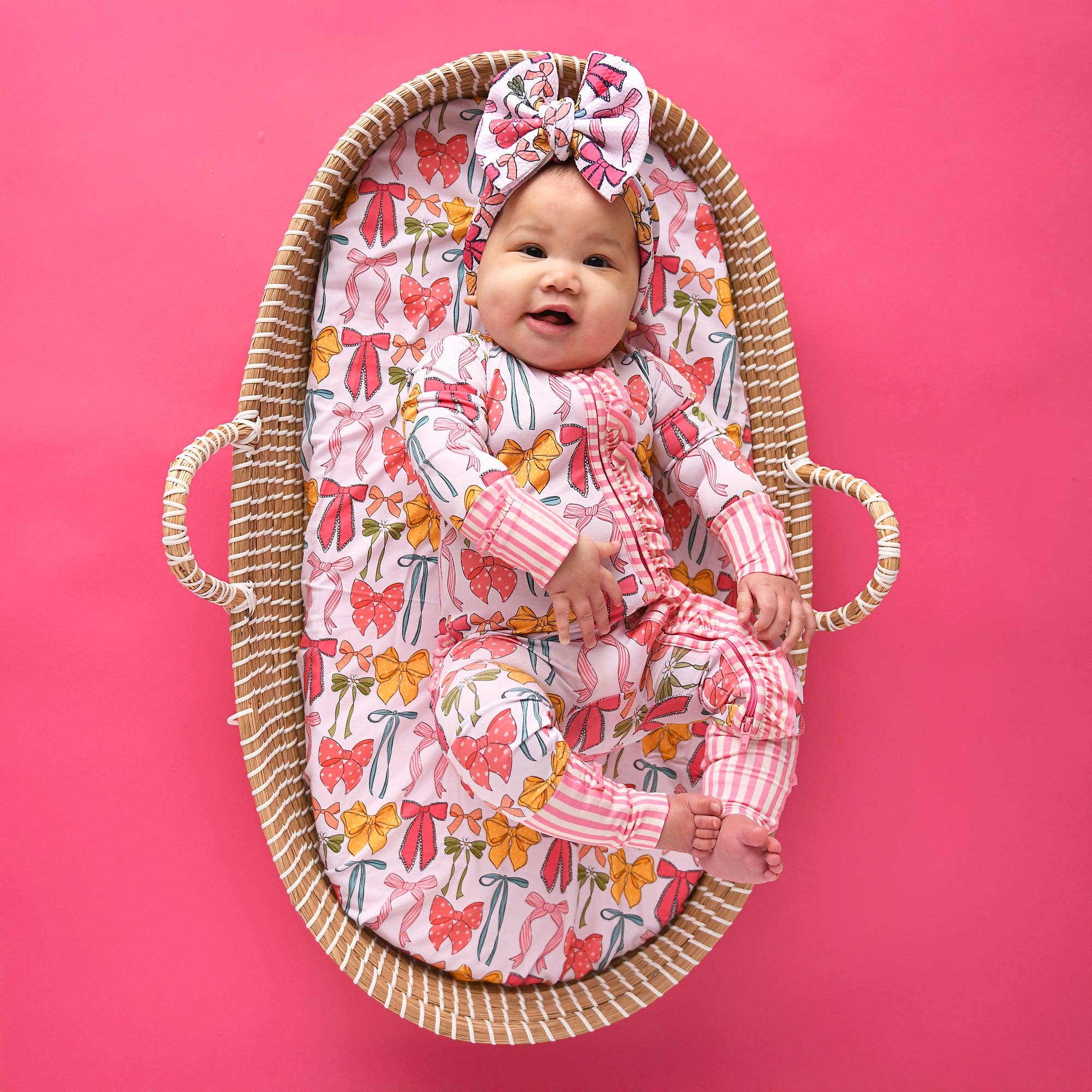 Eliza RUFFLE ZIP Bamboo One Piece Baby Outfit