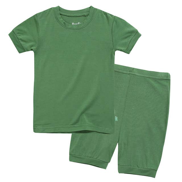Colorful Boy Girl Short Sleeve viscose PJs