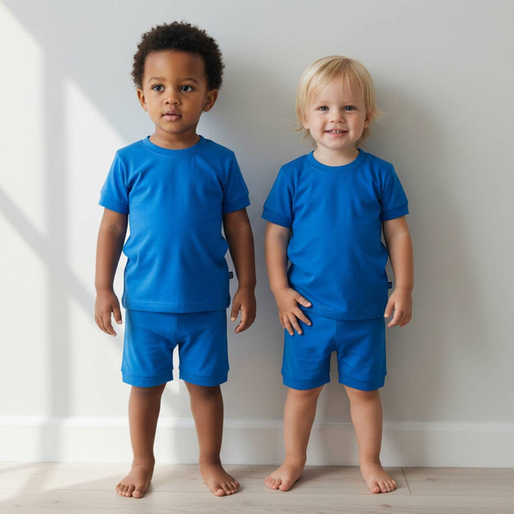Colorful Boy Girl Short Sleeve viscose PJs
