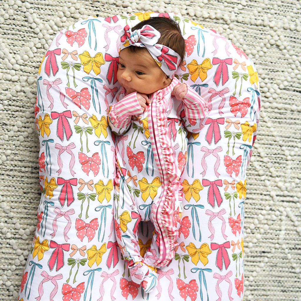 Eliza RUFFLE ZIP Bamboo One Piece Baby Outfit