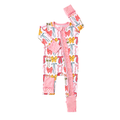 Eliza RUFFLE ZIP Bamboo One Piece Baby Outfit
