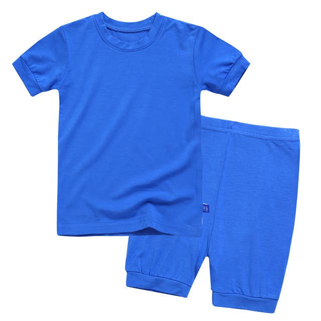 Colorful Boy Girl Short Sleeve viscose PJs