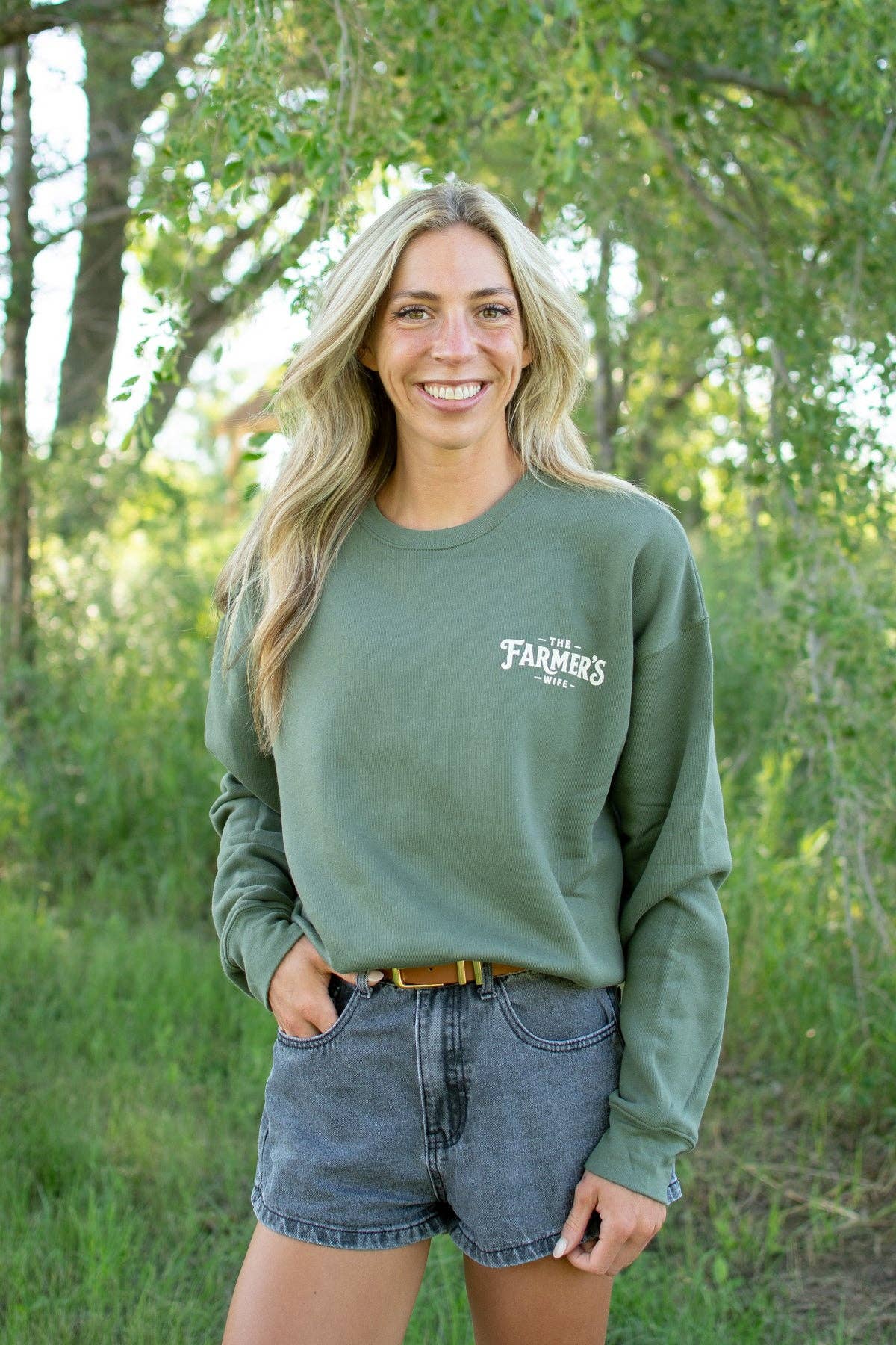 Western Fall 'The Farmer's Wife' Duties Graphic Crewneck