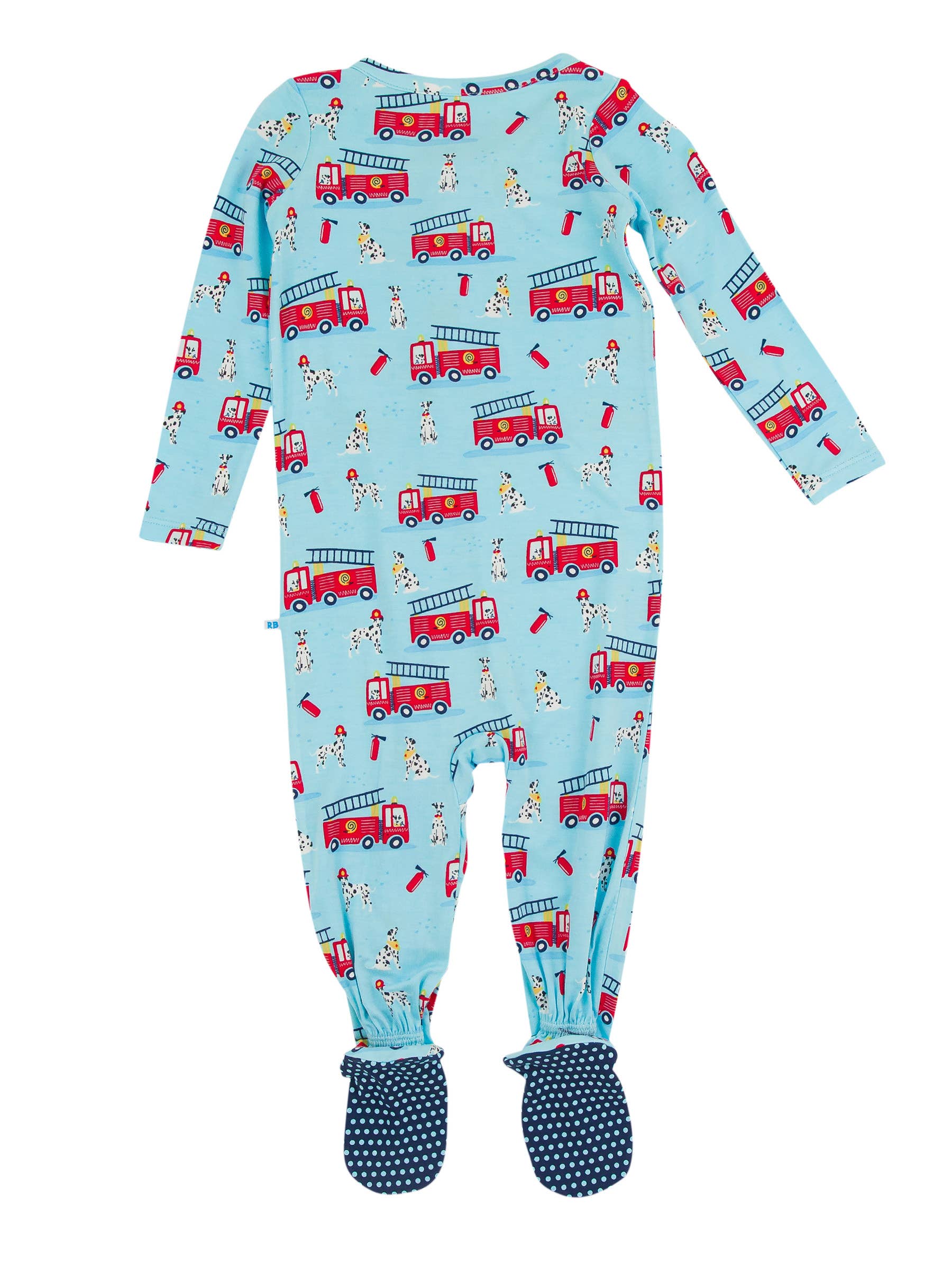 SoftSnooze™ Baby Boys Bamboo Viscose Paws To The Rescue Footed One Piece Pajama