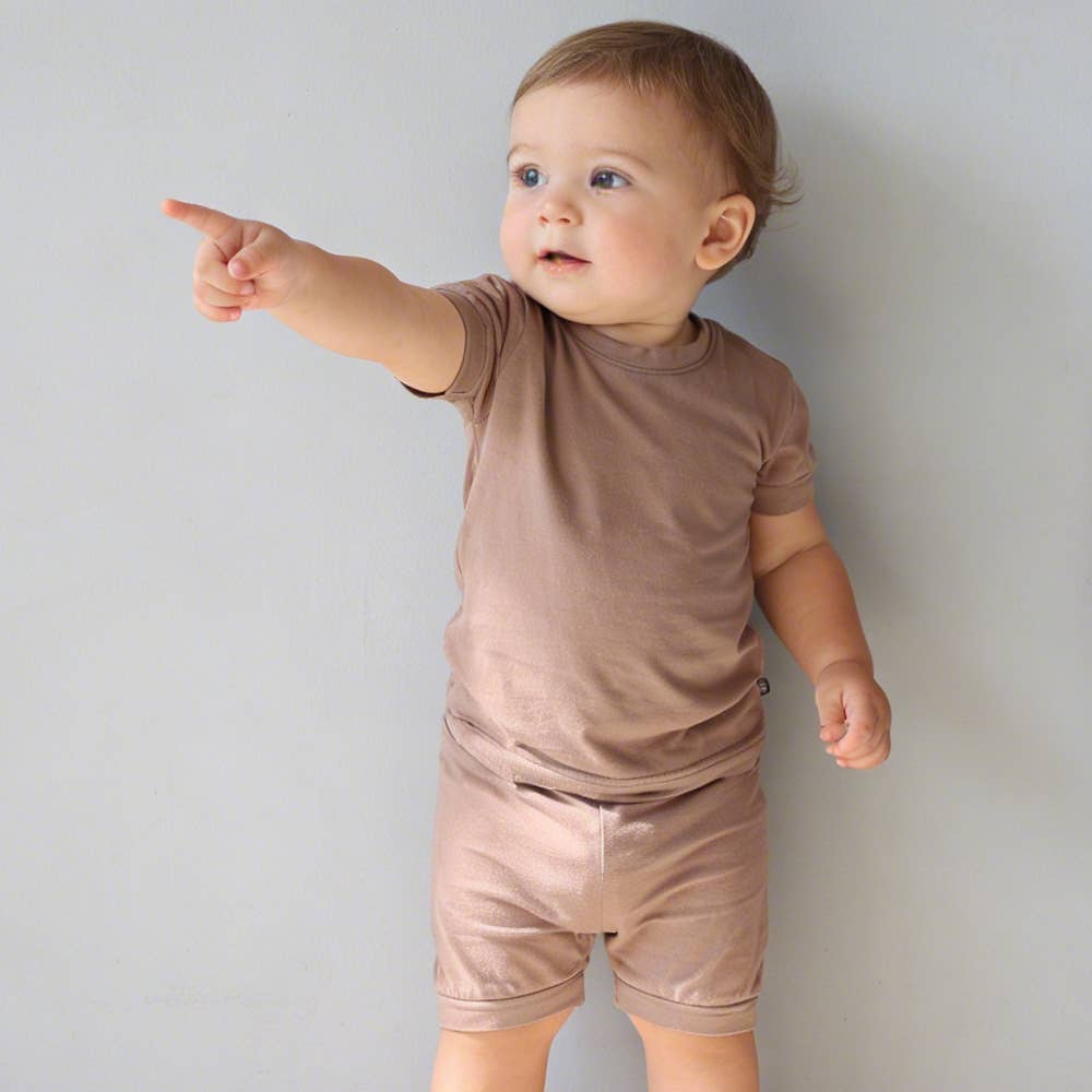 Colorful Boy Girl Short Sleeve viscose PJs