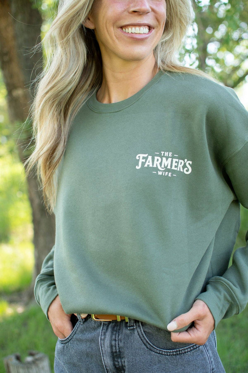 Western Fall 'The Farmer's Wife' Duties Graphic Crewneck