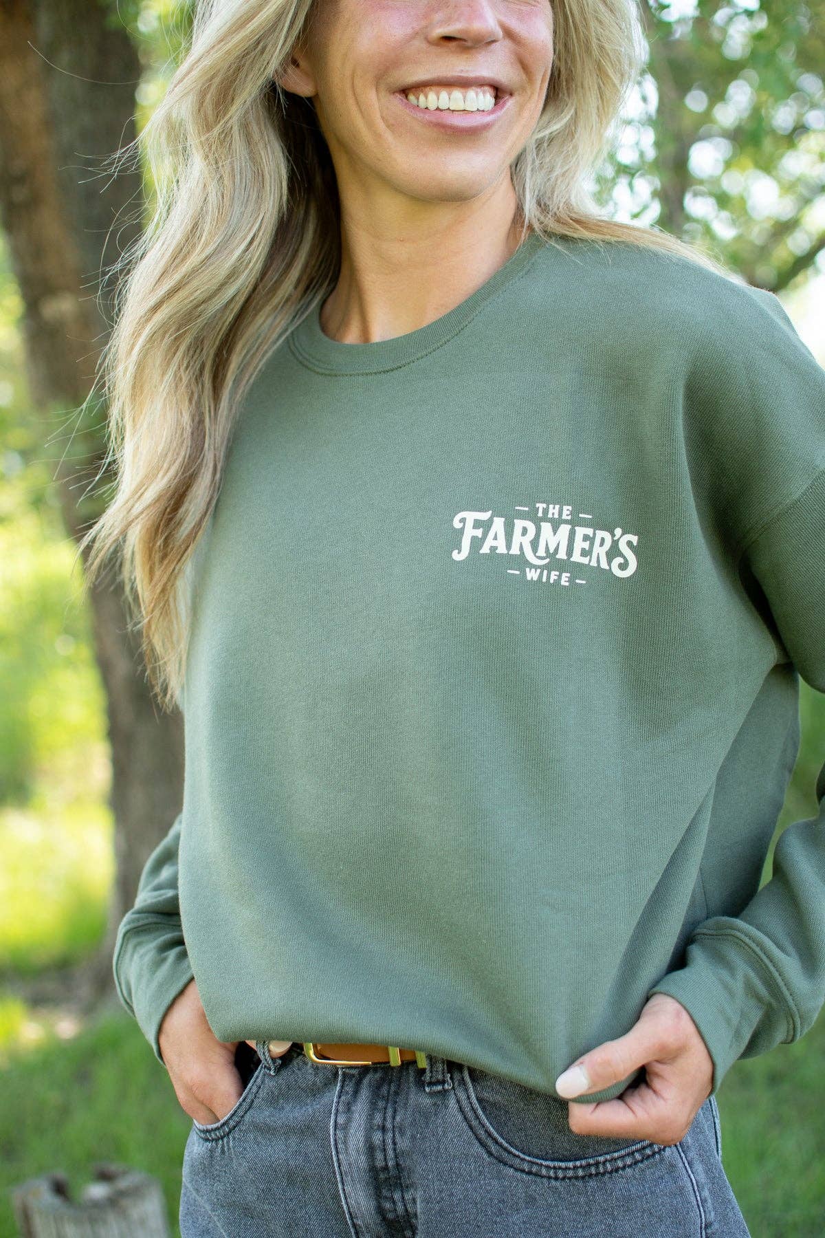 Western Fall 'The Farmer's Wife' Duties Graphic Crewneck
