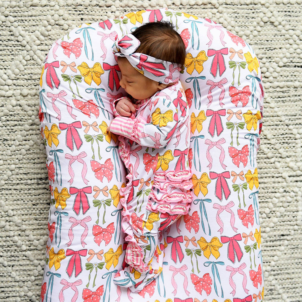 Eliza RUFFLE ZIP Bamboo One Piece Baby Outfit