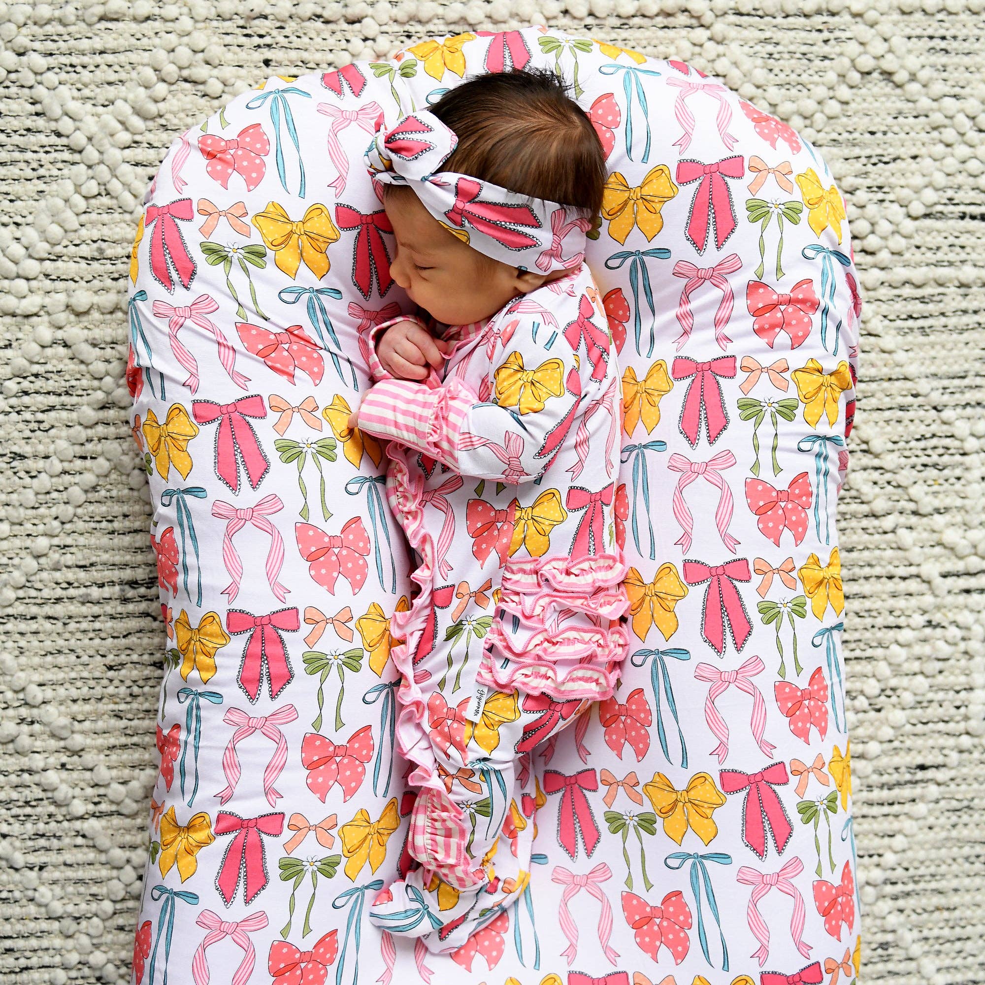 Eliza RUFFLE ZIP Bamboo One Piece Baby Outfit