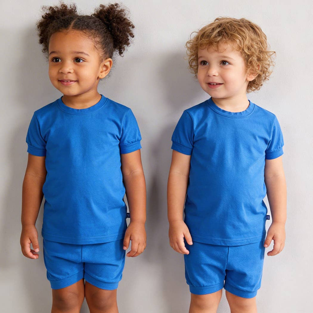 Colorful Boy Girl Short Sleeve viscose PJs
