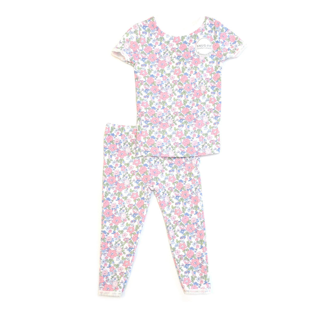 95% Viscose from Bamboo Floral Pattern Kids Pajama Pants Set