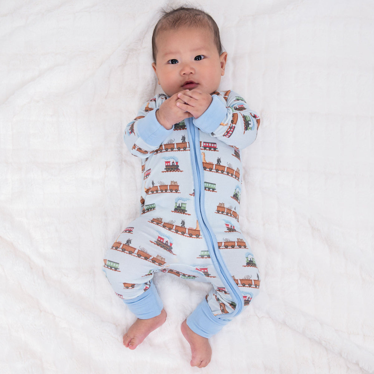 Choo Choo Crew Zipper One Piece Pajama