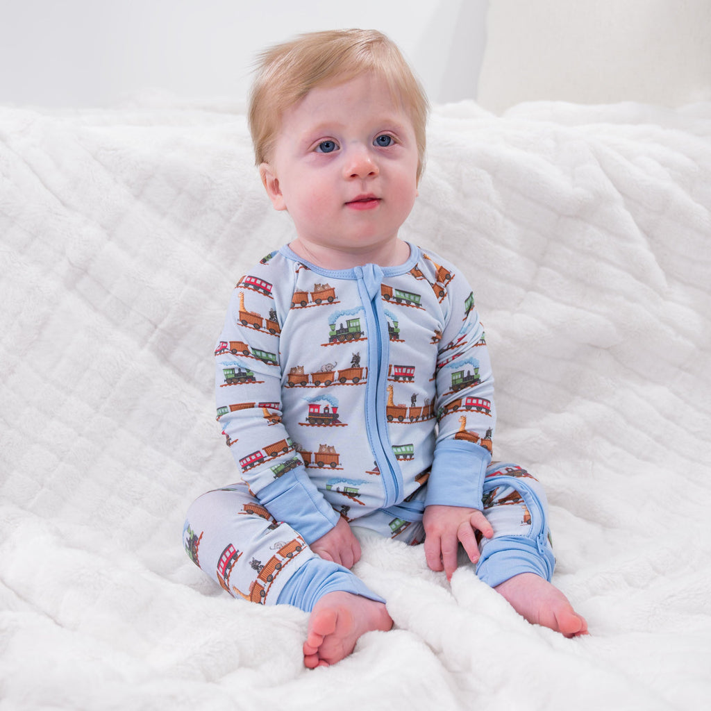 Choo Choo Crew Zipper One Piece Pajama