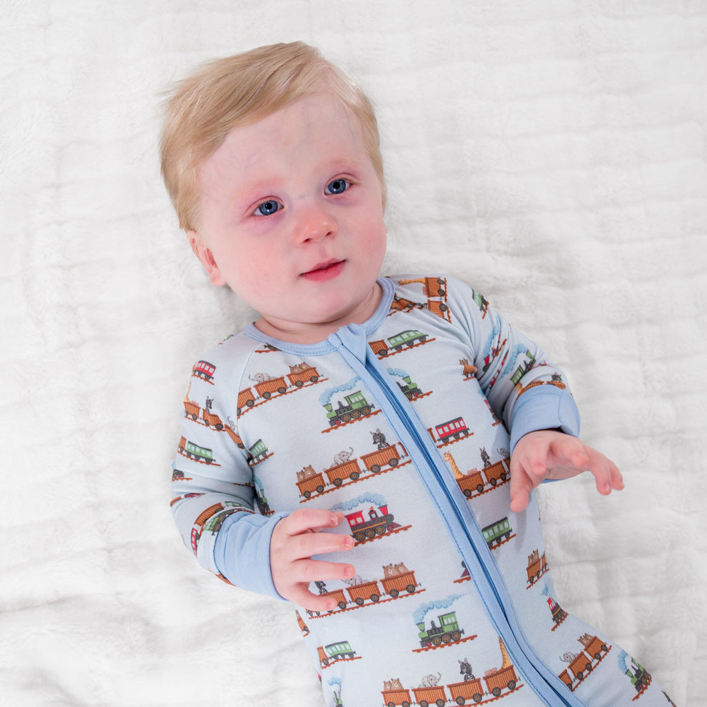 Choo Choo Crew Zipper One Piece Pajama