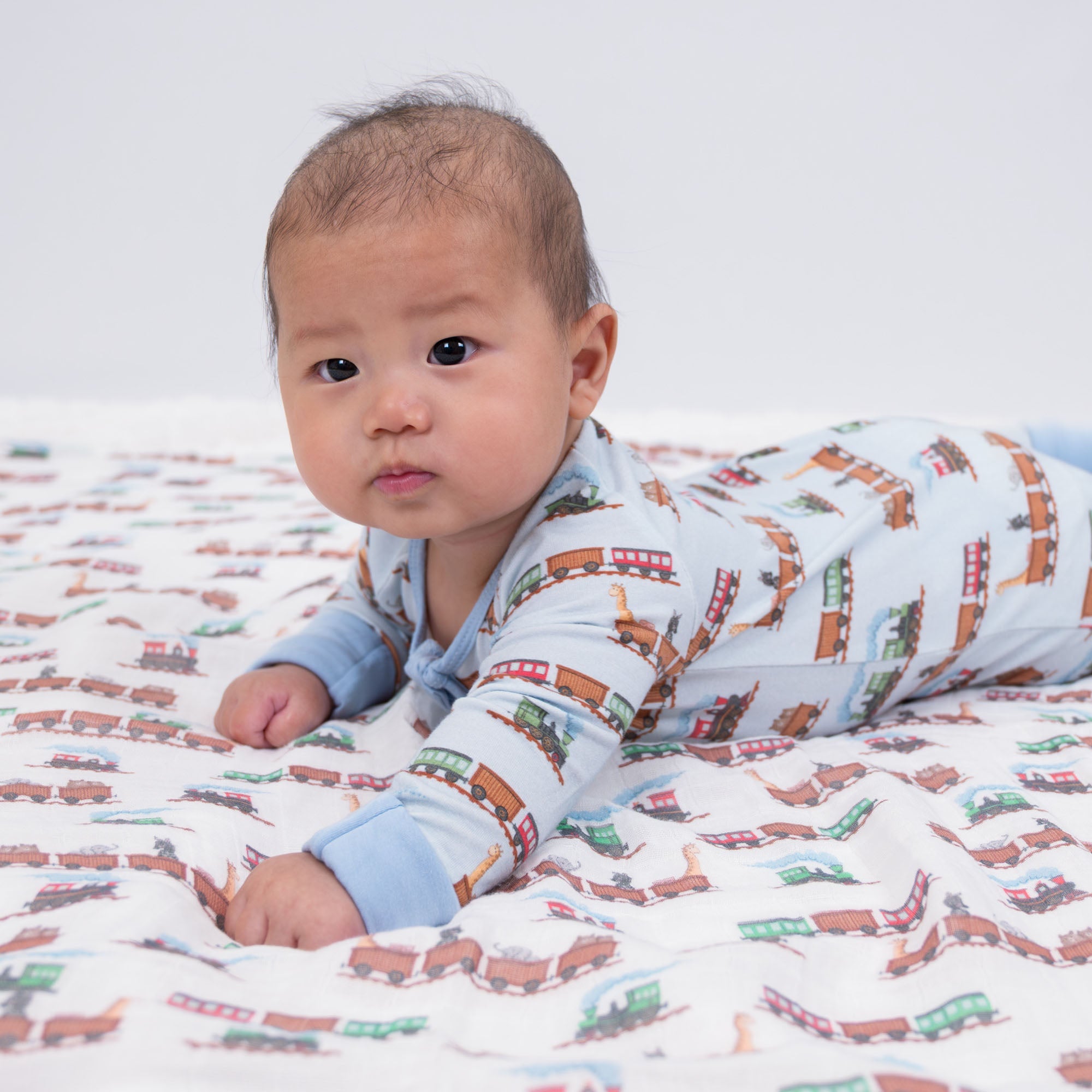 Choo Choo Crew Zipper One Piece Pajama