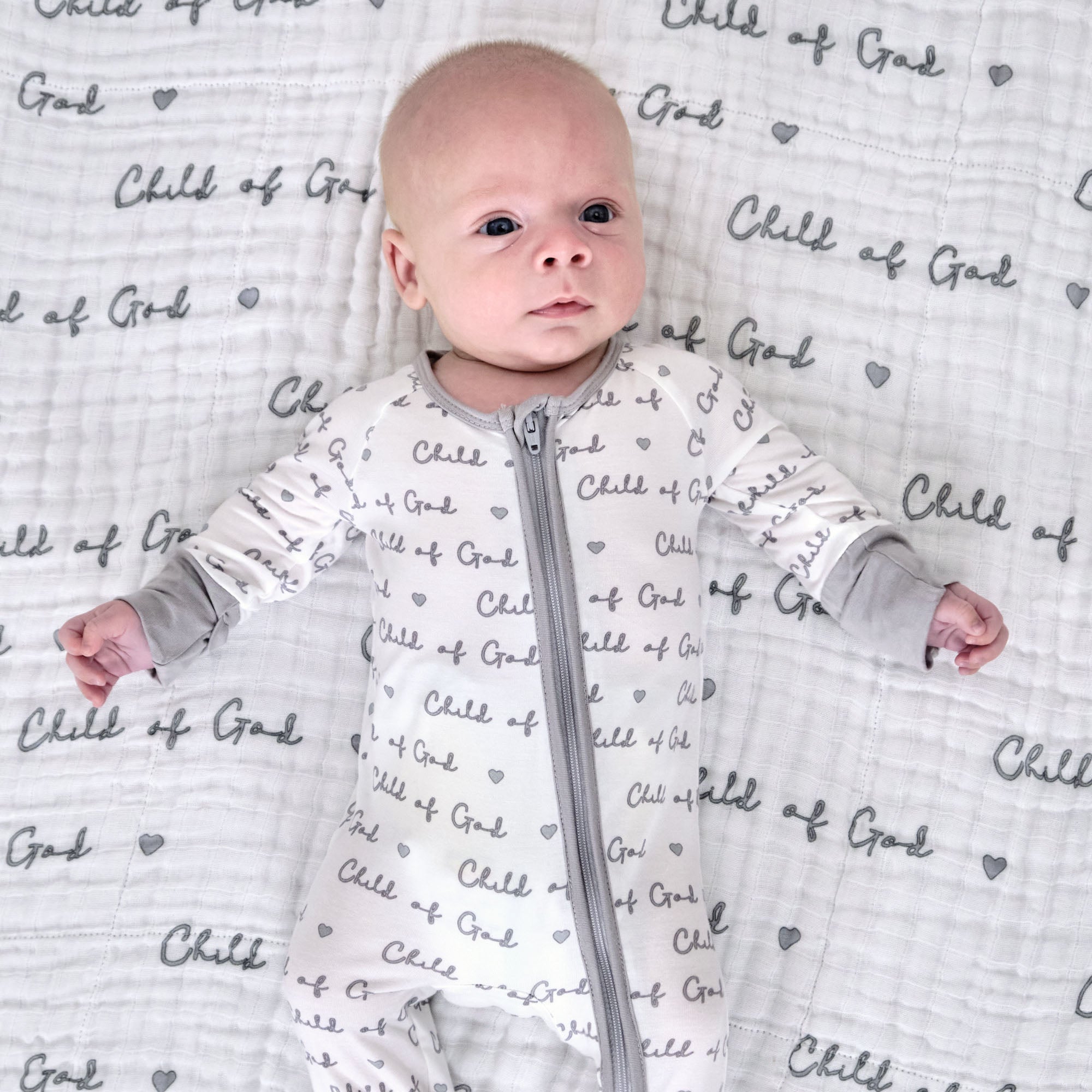 Child Of God Zipper One Piece Pajama
