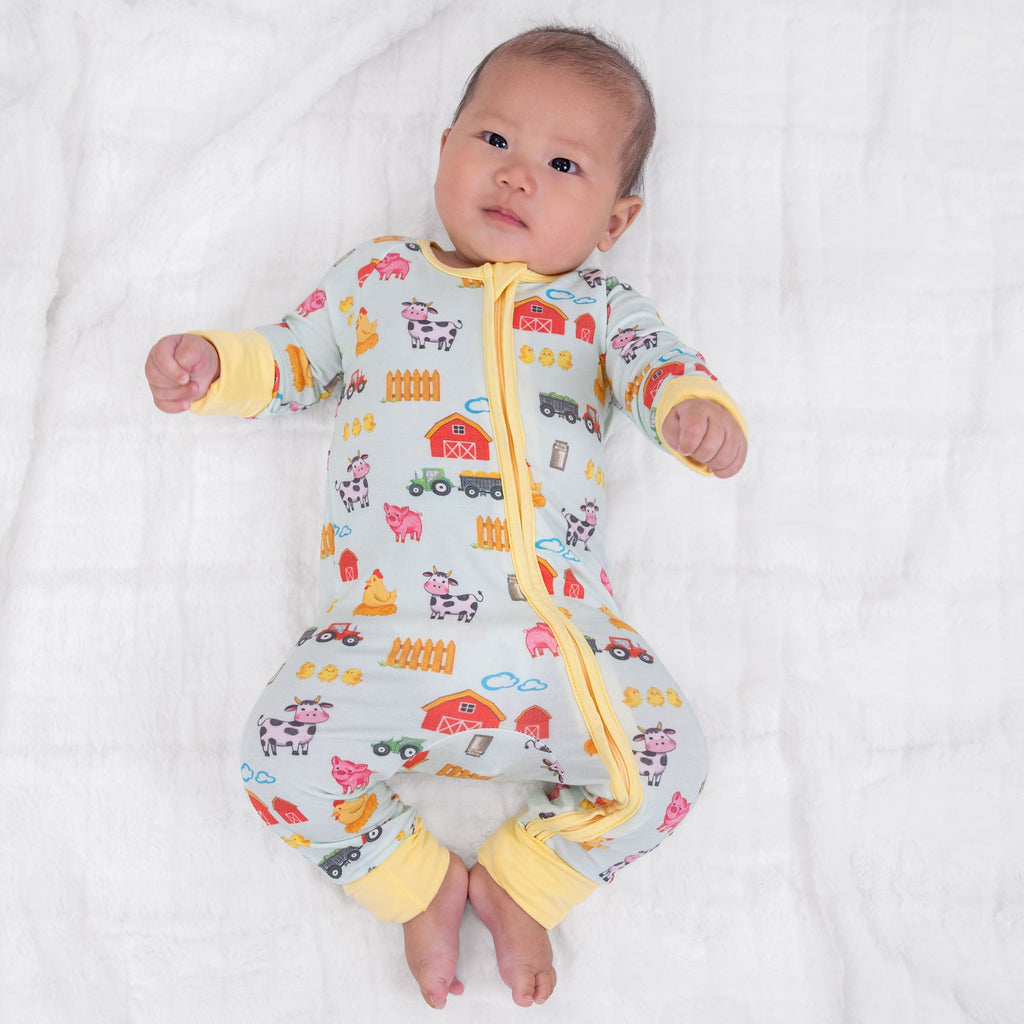 Little Barnyard Zipper One Piece Pajama