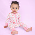 Beautiful Bows Zipper One Piece Pajama