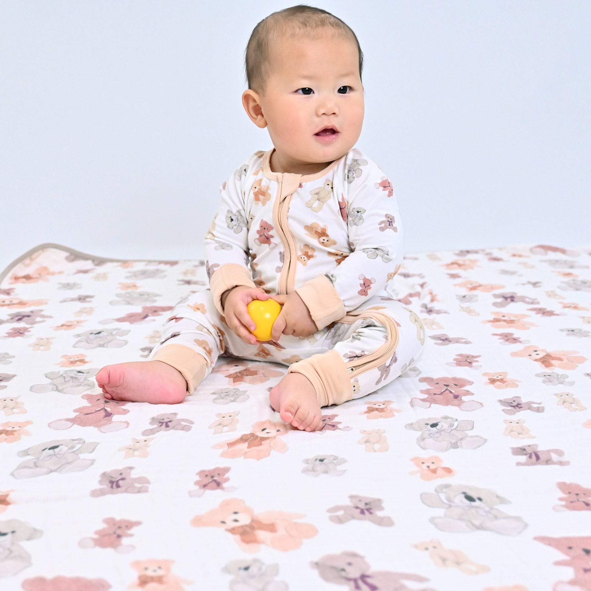 Bear Hugs Zipper One Piece Pajama
