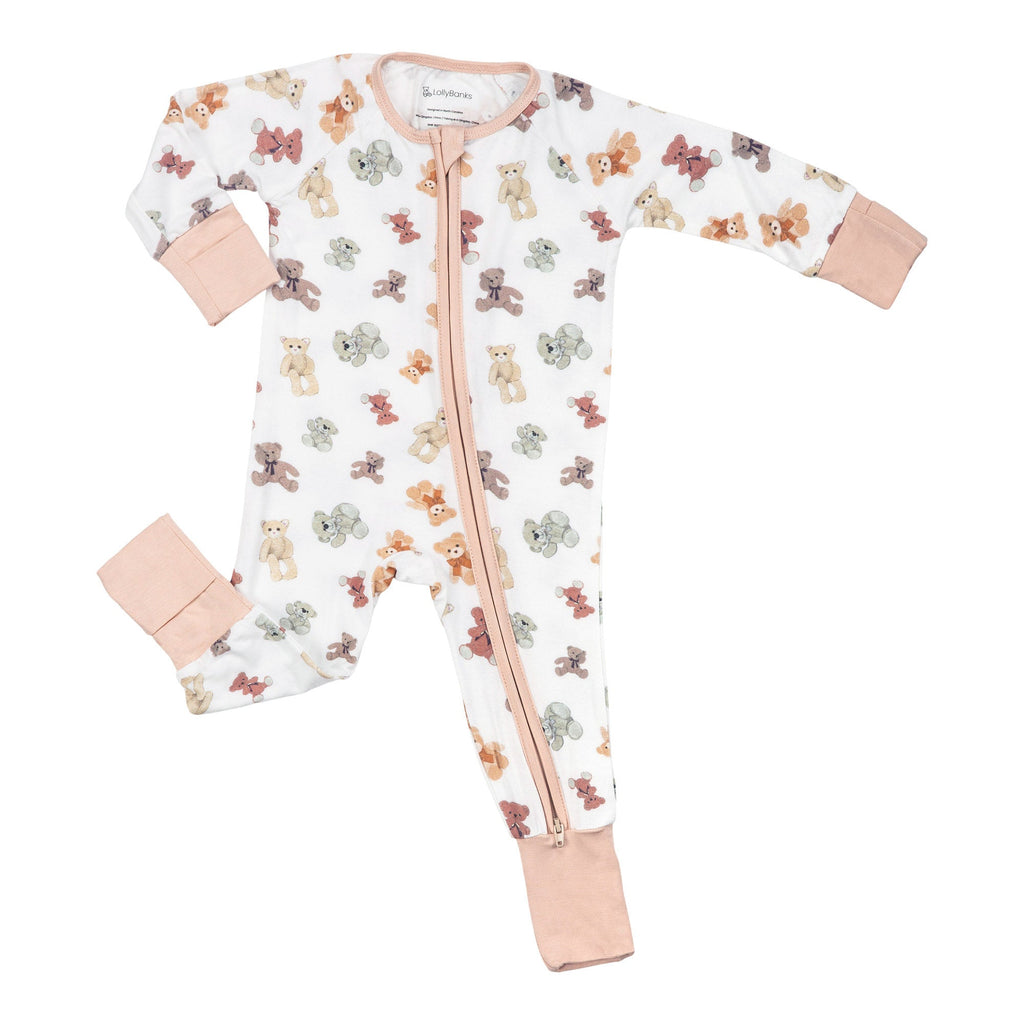 Bear Hugs Zipper One Piece Pajama