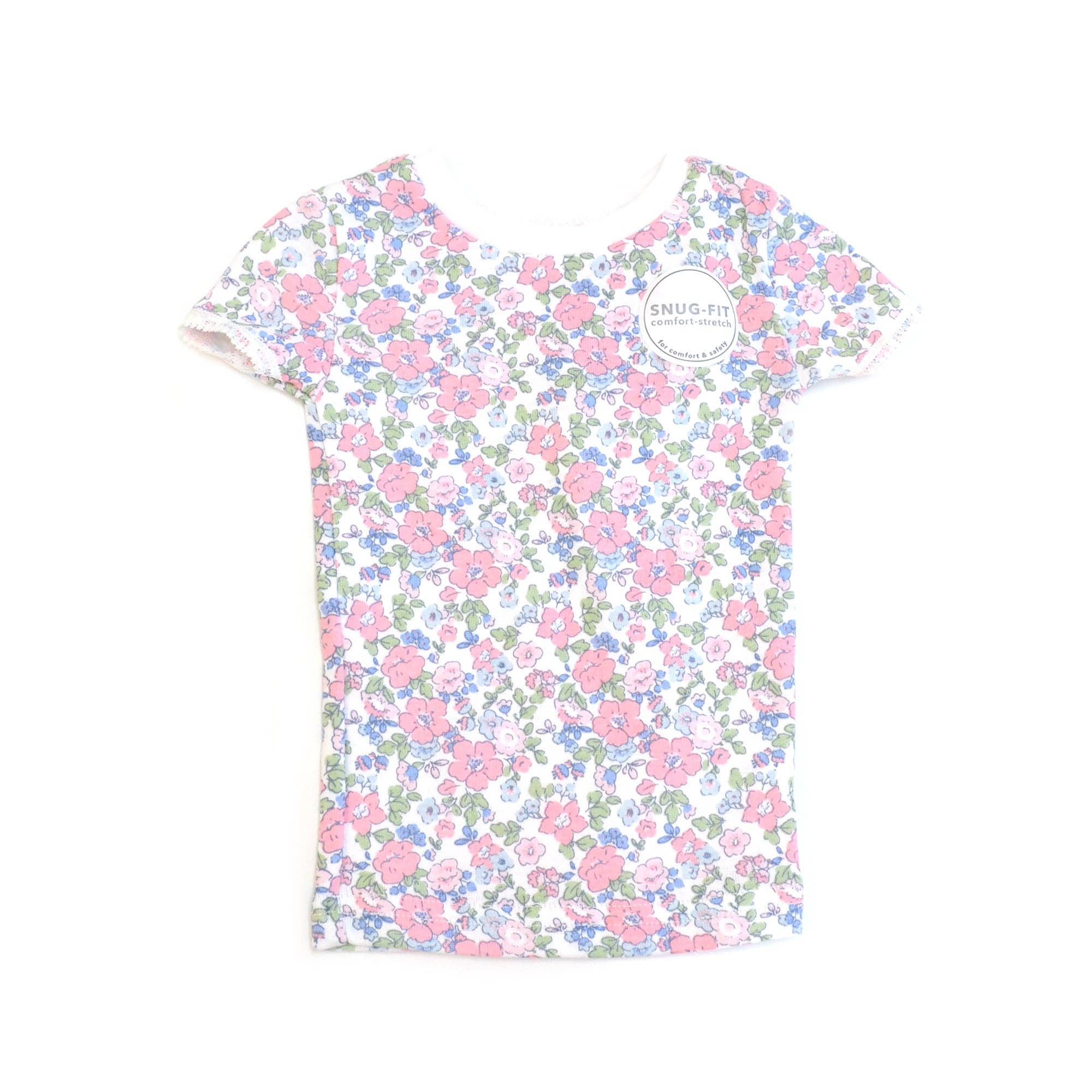95% Viscose from Bamboo Floral Pattern Kids Pajama Pants Set