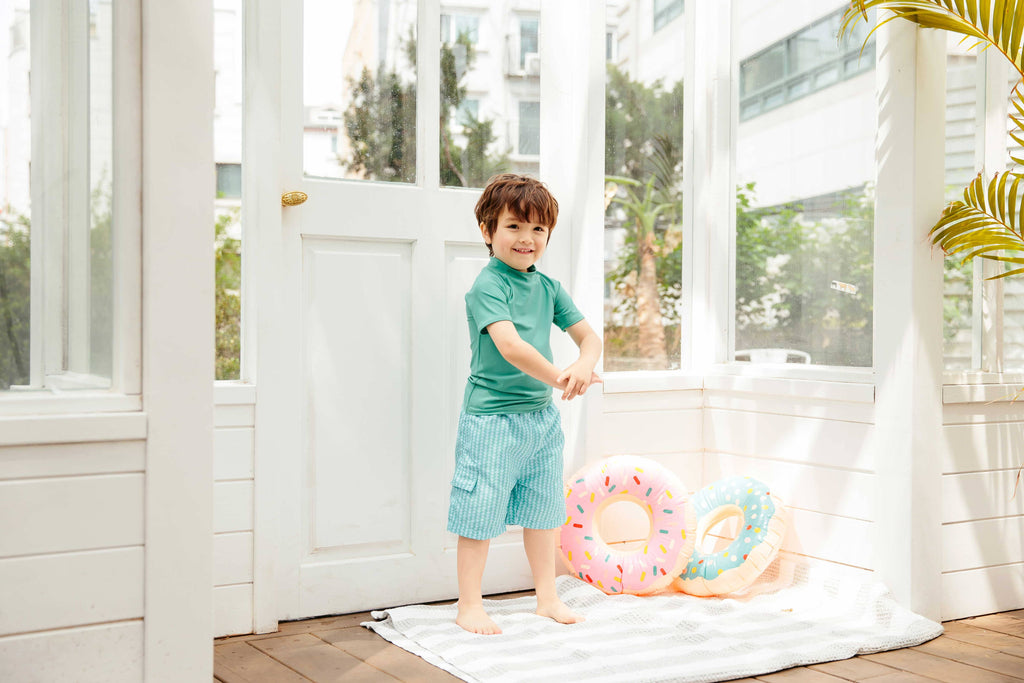 Mint Bathers Boy Swim Trunks Shorts