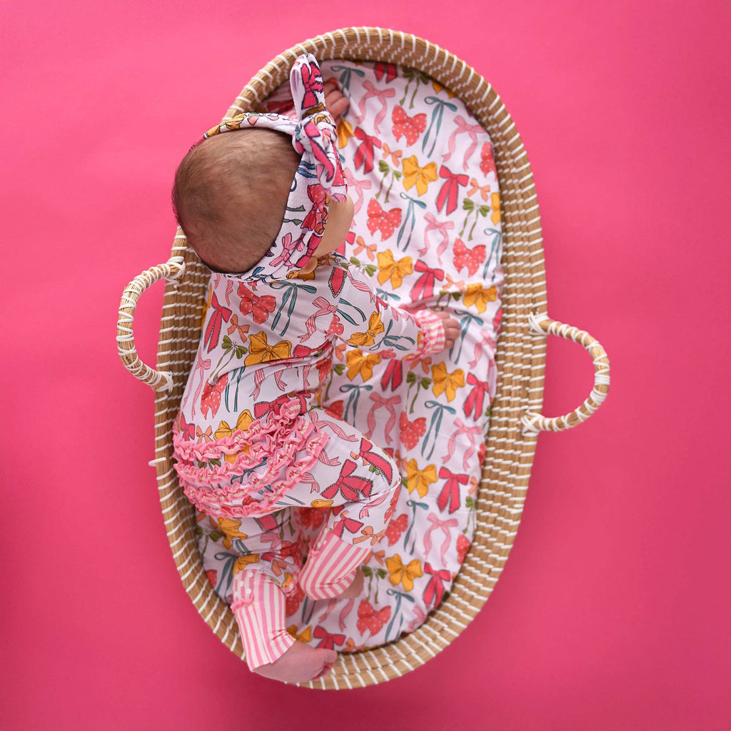 Eliza RUFFLE ZIP Bamboo One Piece Baby Outfit