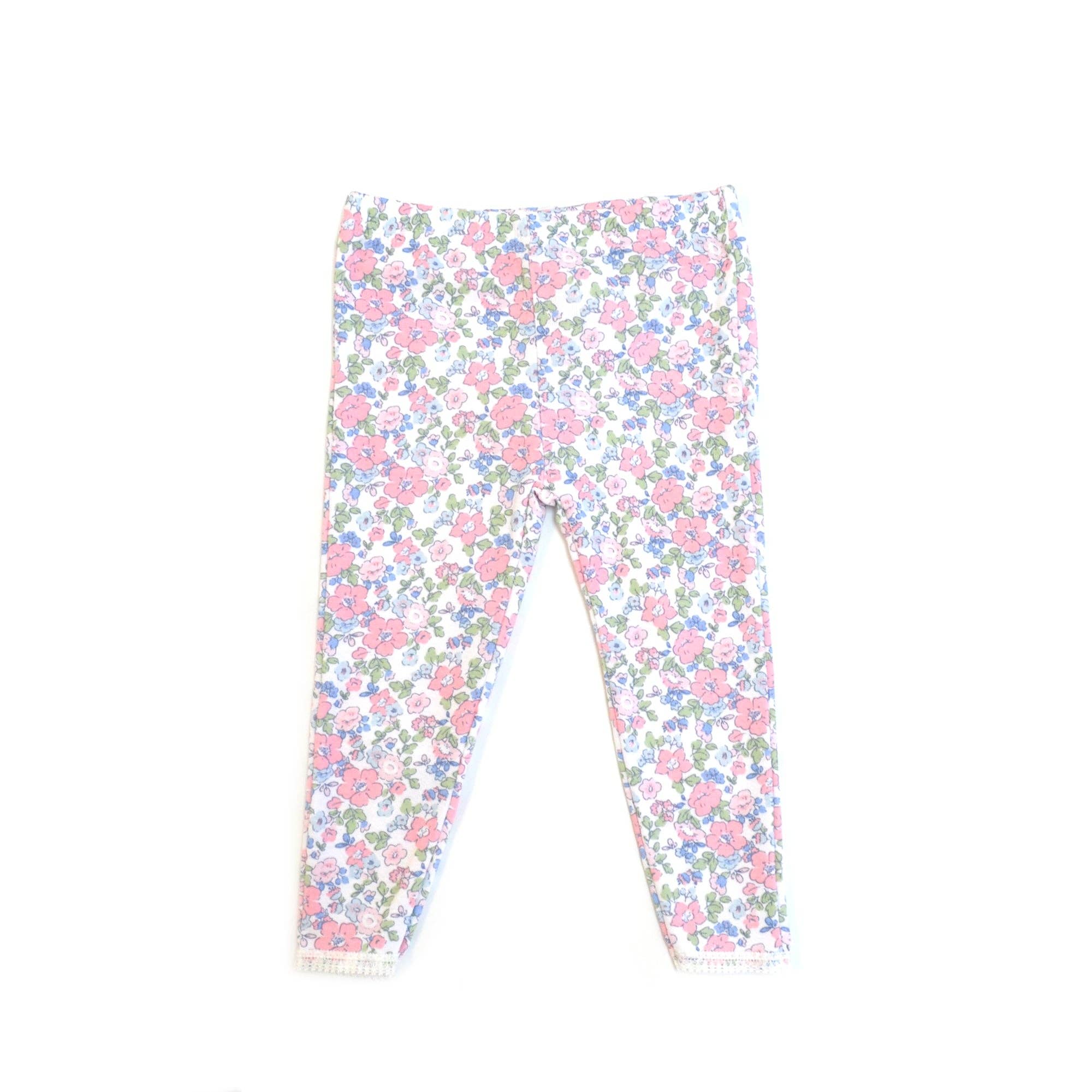 95% Viscose from Bamboo Floral Pattern Kids Pajama Pants Set