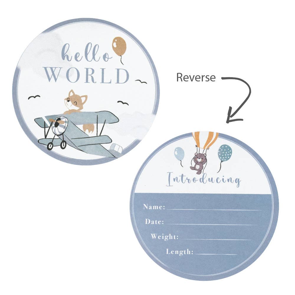 Hello World Gift Set - Blue Stripes