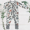 Boys Soft Sleepers Skull Crew Skateboard