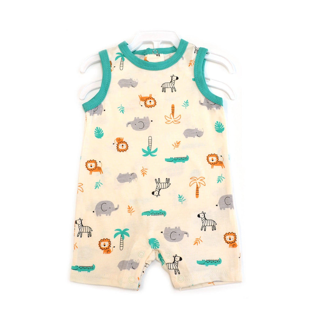 2pcs Set Baby Sleeveless Rompers Tank Top Jumpsuit