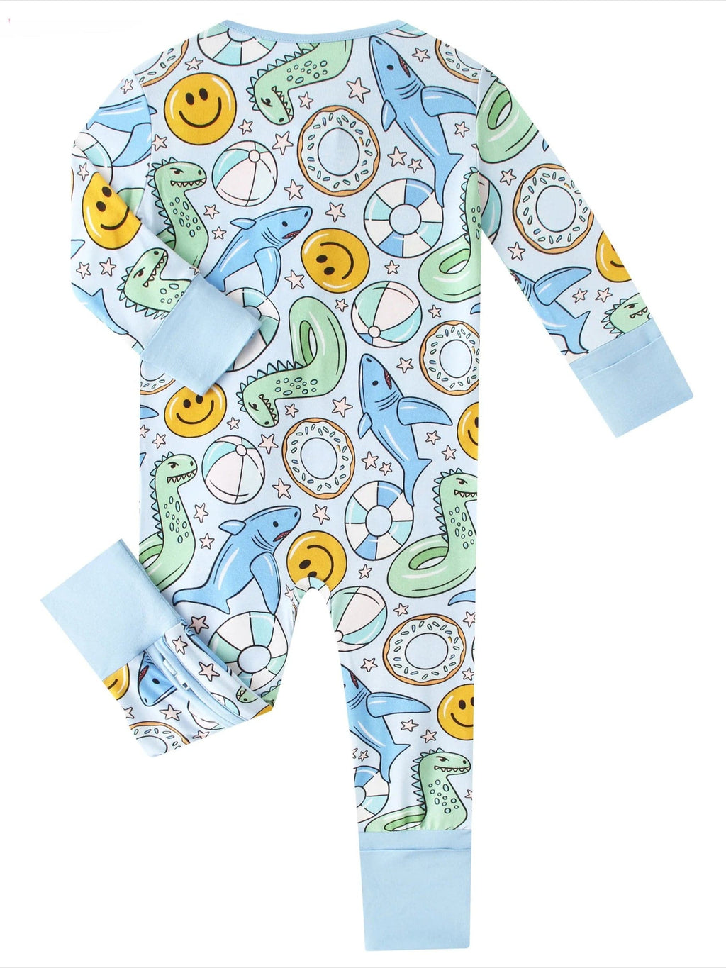 Posh TOT Pool Floats Bamboo Baby Convertible Zippy Romper