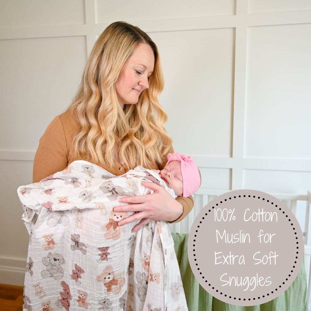 Bear Hugs Swaddle Blanket